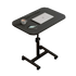 Movable lifting computer table bedside portable table (BLACK)