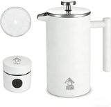 French Press Coffee Maker 350ml with Coffee Bean Can + Extra Filter Gift Set
