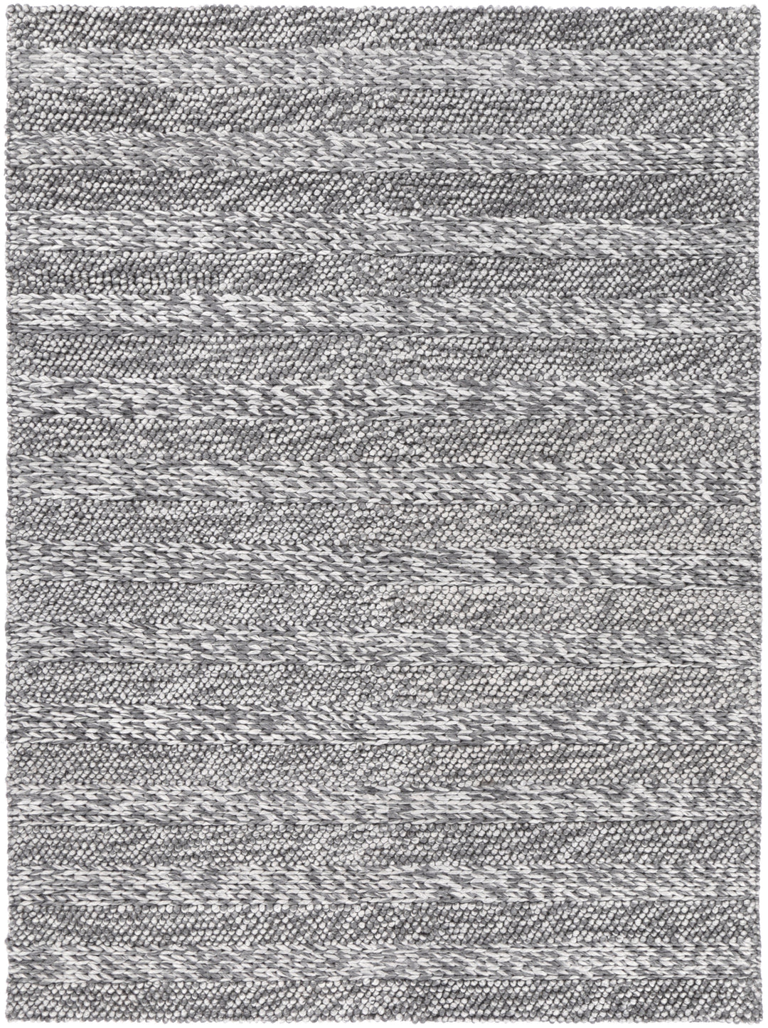 Harlow Ringlets Charcoal Wool Blend Rug 200x290