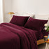 thermal microplush sheet set double aubergine