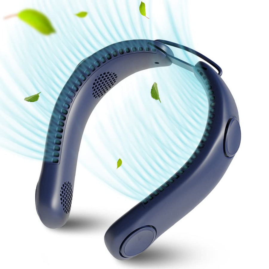 LIFEBEA Portable Neck Fan, Hands Free Bladeless Fan, 4000 mAh Battery Operated Wearable Personal Fan, Leafless, Recharge