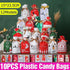 10pcs Christmas Candy Bags Gift Treat Drawstring Pouches Biscuit Cookie Packaging - 10Pcs Bag-Bike Bear