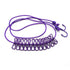 12 Clips Camping Rope Peg Washing Clothes Line Travel clothesline Portable - Purple