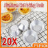 20Pcs Aluminium Egg Tart Moulds Mini Baking Cups for Pudding Tarts Cakes