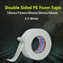 Double Sided White Pe Foam Sticky Tape Mounting Diy Craft Strong Adhesive 2.5M