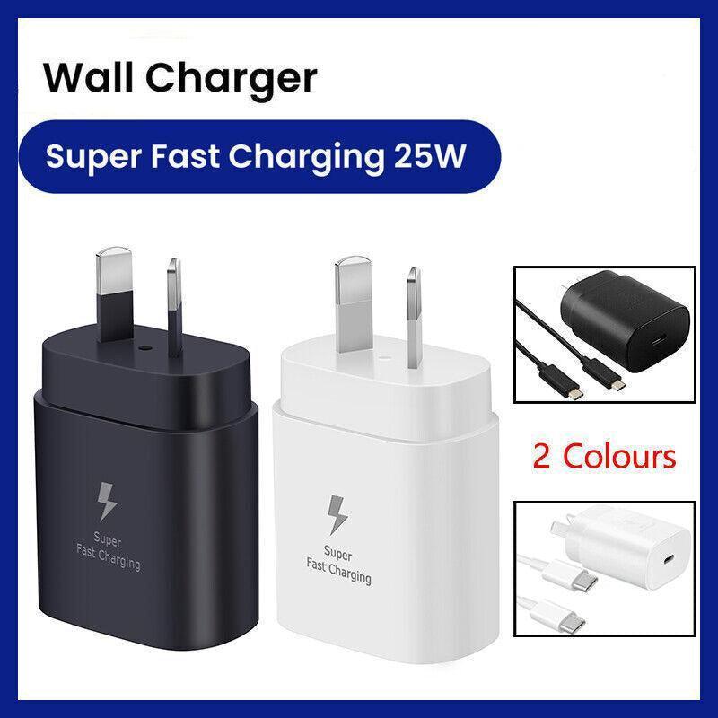 Super Fast Wall Charger For Samsung Galaxy S22 S23 Note 20 Ultra - Cable Only(White)