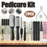 27PCS Pedicure Manicure Tool Set with Callus Remover and Nail Care Kit