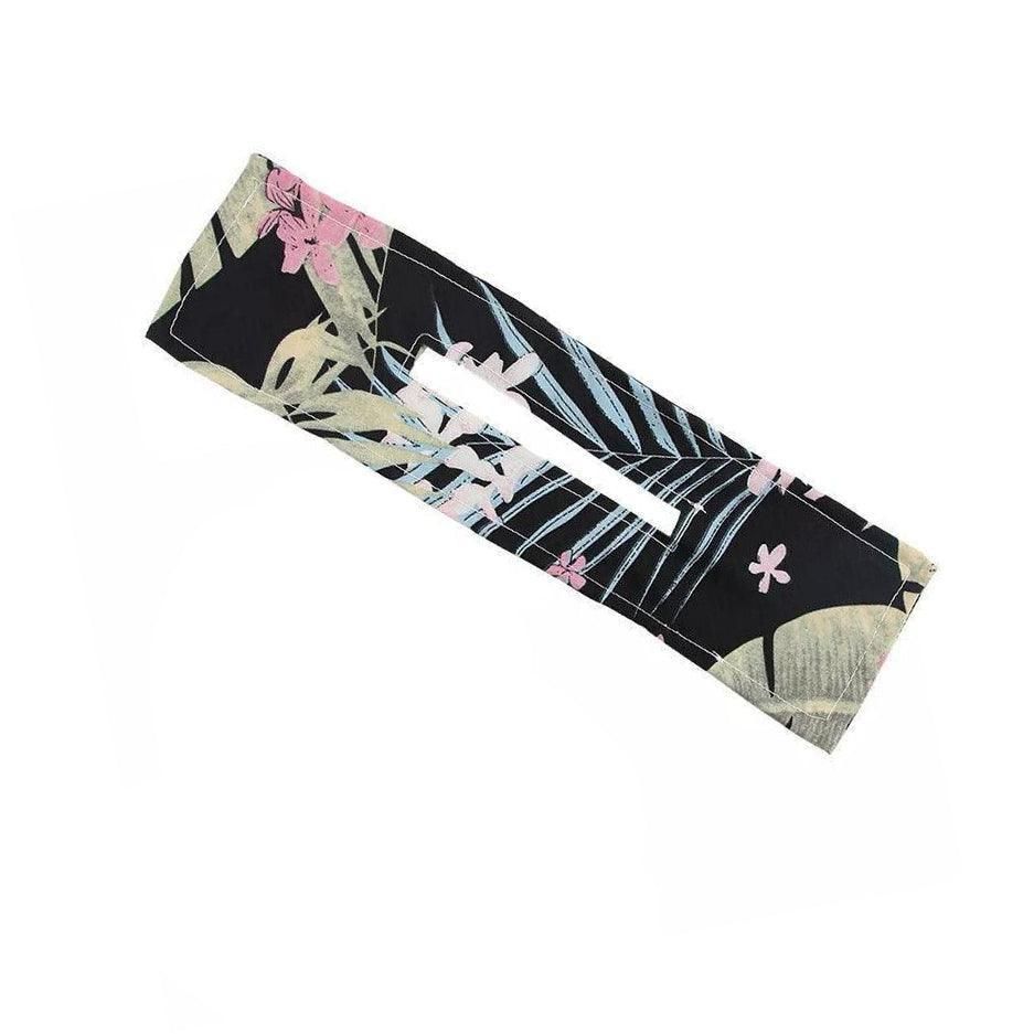 New Deft Bun Knotted Wire Hair Band Print Headband Twist Maker Hair Accessories - Black 02