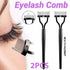2PCS Eyelash Comb Lash Separator Metal Brush for Clump-Free Mascara and Curling