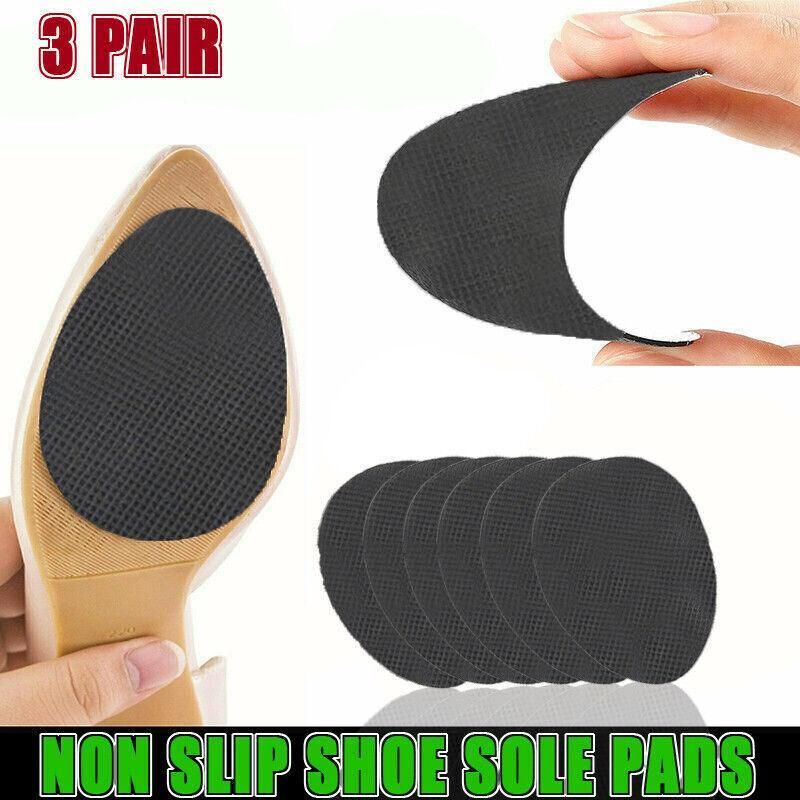 3 Pair Self Adhesive Non Slip Shoe Sole Grip Pads High Heels Slippery Soles Care