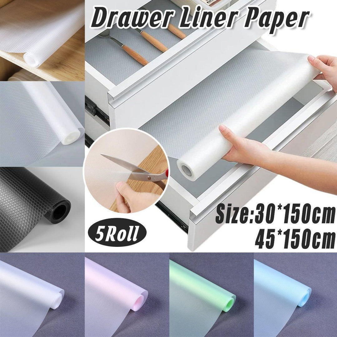 5 Roll EVA Anti Moisture Drawer Mat Cabinet Pad Kitchen Dustproof Placemat - Blue Diamond-45*150cm