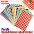 8/13/25/50mm Colour Sticker Dots Adhesive Round Labels Circular Scrapbooking Purple - 25mm 40 Dots - 5 Sheets