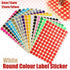 8/13/25/50mm Colour Sticker Dots Adhesive Round Labels Circular Scrapbooking White - 13mm 132 Dots - 5 Sheets