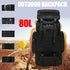80L Military Tactical Backpack Bag Outdoor Hiking Trekking Camping Rucksack Au
