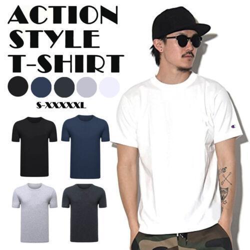 Men T-shirt Plain Blank Heavy Cotton Basic Tee Short Sleeve Large S - 5XL White - 2XL