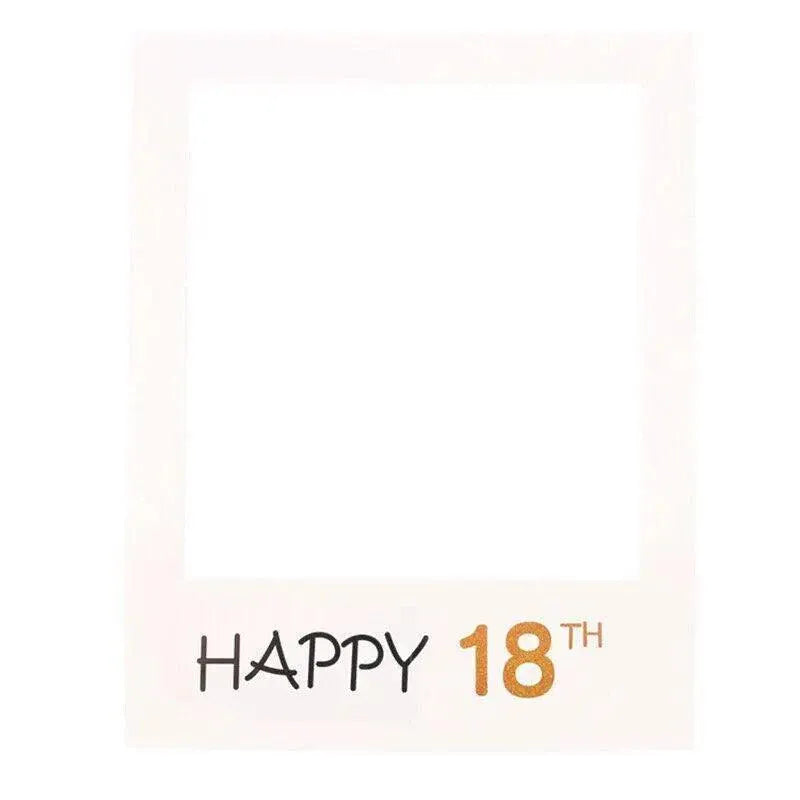 1Th 18Th-60Th Photo Booth Props Picture Frame Wedding Birthday Party Decoration - Happy 18TH