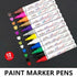 Multicolour Permanent Paint Marker Pens for Tyre Metal Glass Rubber - White