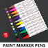 Multicolour Permanent Paint Marker Pens for Tyre Metal Glass Rubber - Yellow