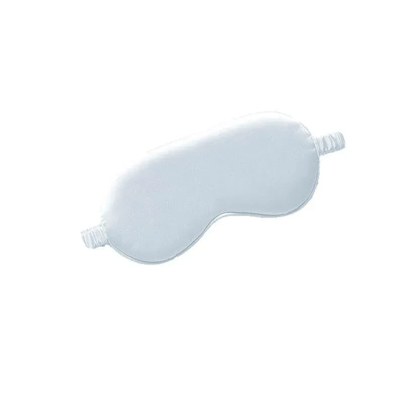 Pure Soft Silk Eyeshade Blindfold Sleep Eye Mask Cover Light Shade Travel Relax - Mercerizing Blue