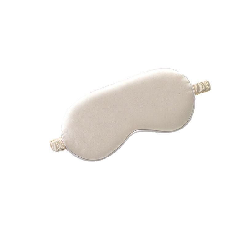 Pure Soft Silk Eyeshade Blindfold Sleep Eye Mask Cover Light Shade Travel Relax - Apricot