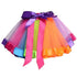 Adult Girl Rainbow Tutu Skirt Princess Dressup Party Costume Ballet Dancewear - M