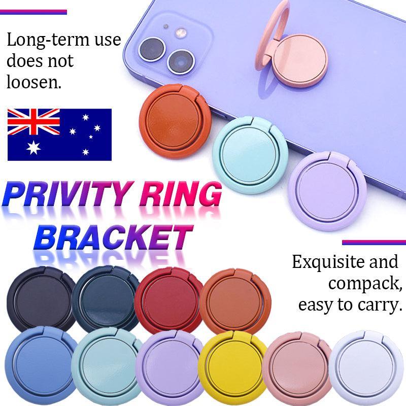 NEW 1PC Ring Mobile Phone Holder Solid Color Ring Bracket 360 Rotation - Pink