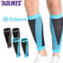 Aolikes L Size Compression Calf Sleeve Leg Brace Support Pain Relief Gym Running - Black