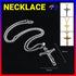 Men Stainless Steel Gold Silver Black Jesus Crucifix Pendant Chain Necklace Silver - only pendant