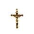 Men Stainless Steel Gold Silver Black Jesus Crucifix Pendant Chain Necklace Gold&Black - only pendant