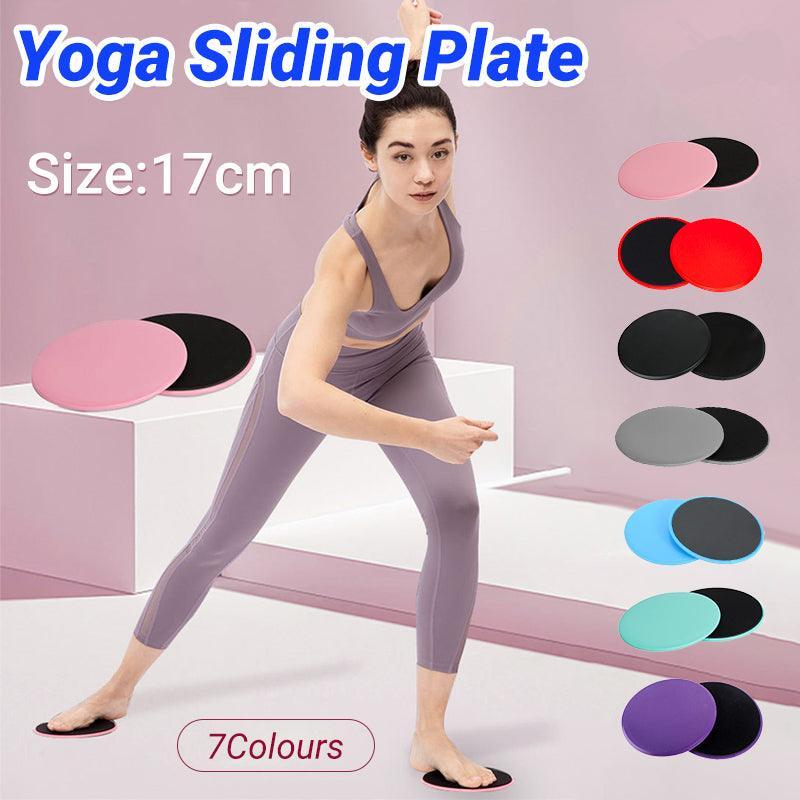 2PCS Core Sliding Discs Fitness Sliders for Home Gym Yoga Gliding Exercise 17cm - Purple