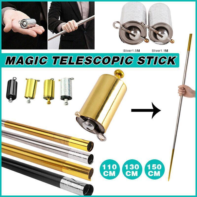 Magic Telescopic Portable Martial Arts Metal Pocket Staff Pocket 110Cm-150Cm - Silver1.5M
