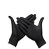 Thick Black Nitrile Gloves Industrial Mechanic Tattoo Tradie Rubber Protection - XL