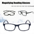 Black 6 Pairs Mens Ladies Wayfarer Frame Magnifying Reading Glasses Nerd Spectacl - +3.50 Strength