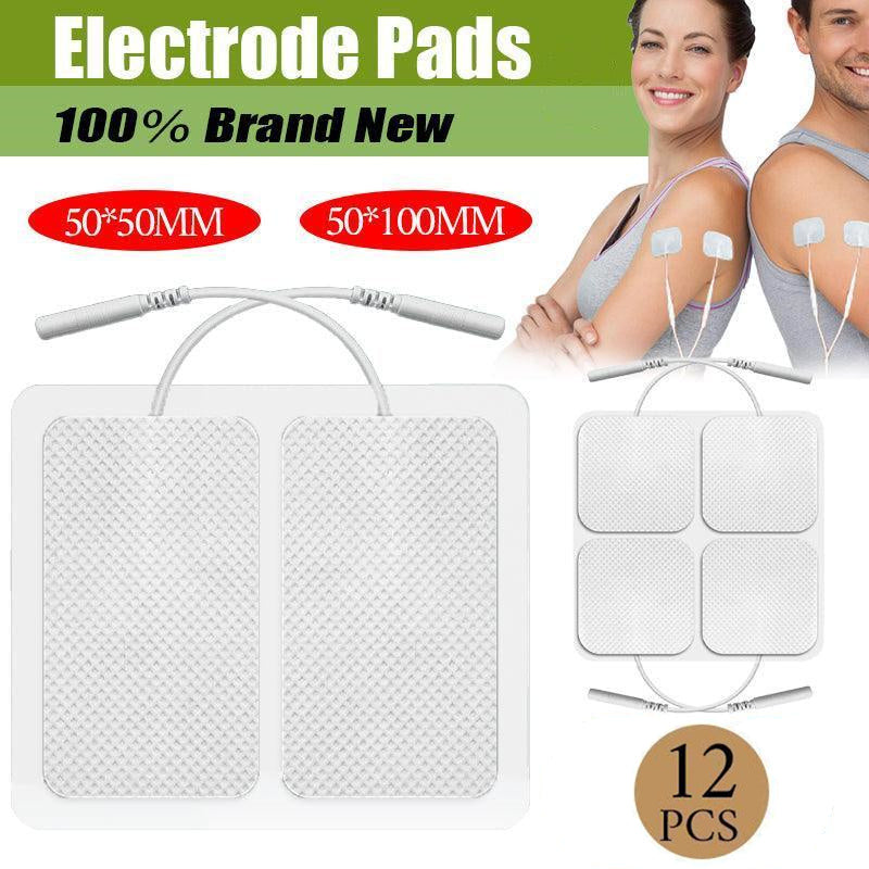 12PCS TENS Electrode Pads Reusable Self Adhesive 50x50mm 50x100mm - 50x100MM