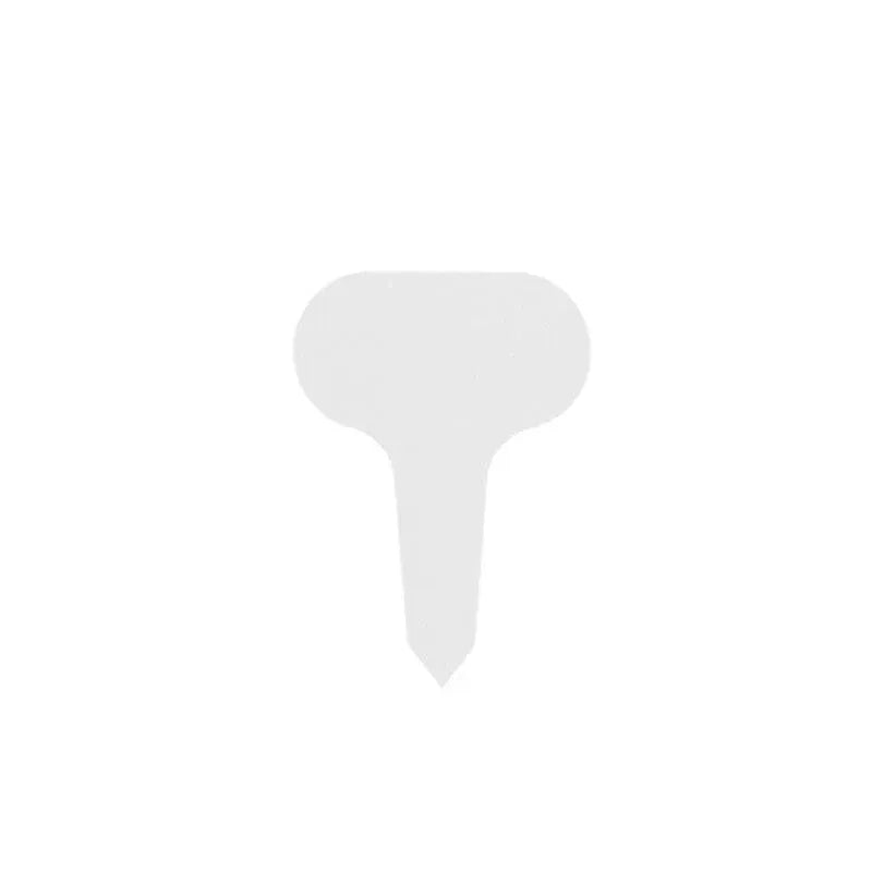T Plant Labels 50-100Pcs 6 Colours Garden Stakes Markers Tags Nursery Seedling - White