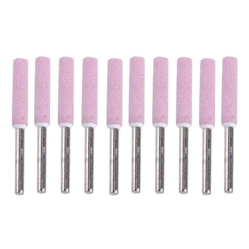 10 Pack Chain Tool Sharpener Grinding Stones for Rotary Bit Kits 4/4.8/5.5mm - 3MM X 4.8MM