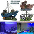 Aquarium Fish Tank Boat Ornament Pirate Ships Resin Landscape Underwater Decor - BB Boat