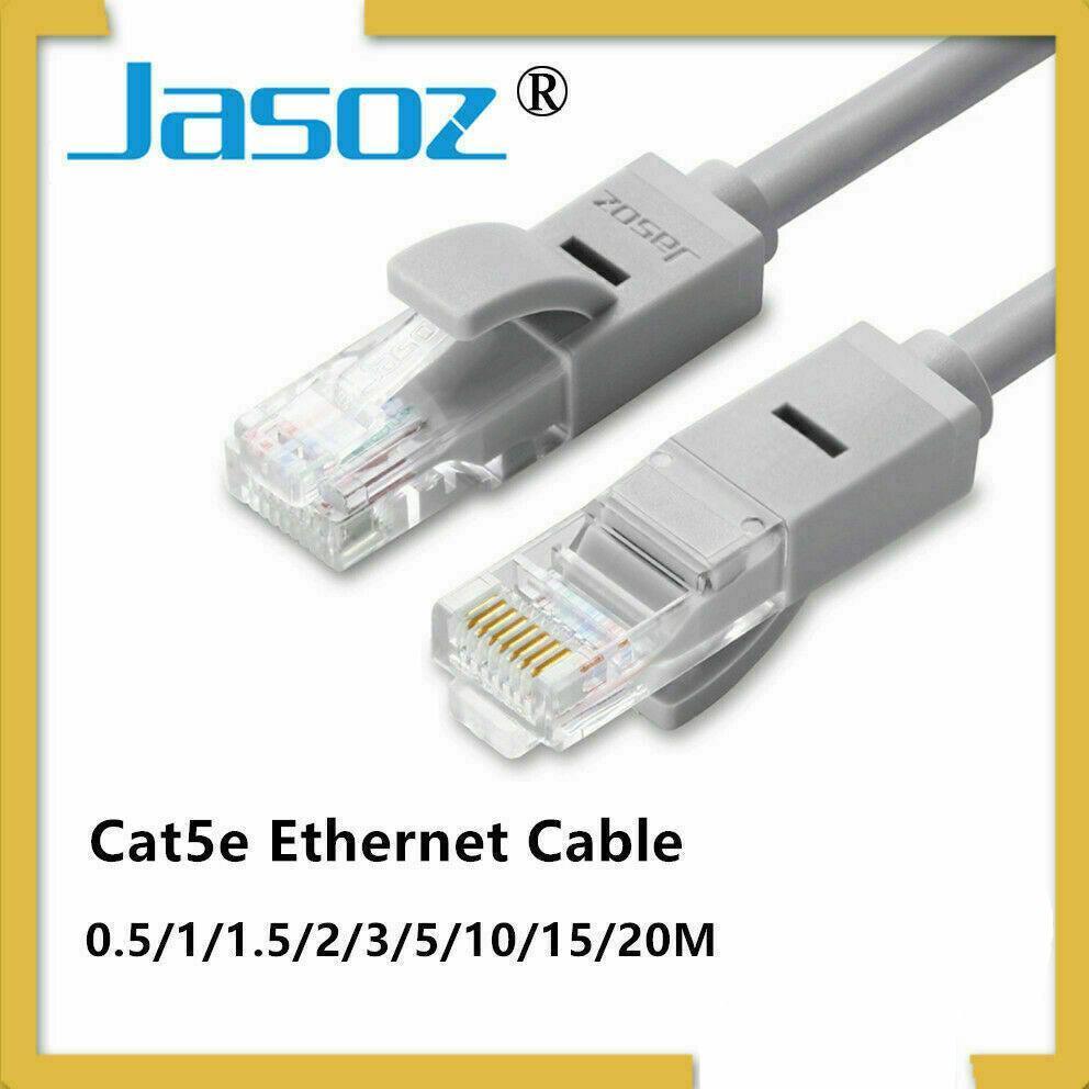 Jasoz Cat5E Ethernet Network Cable Lan Router Internet Patch 1 2 3 5 10 15 20M - 5 m