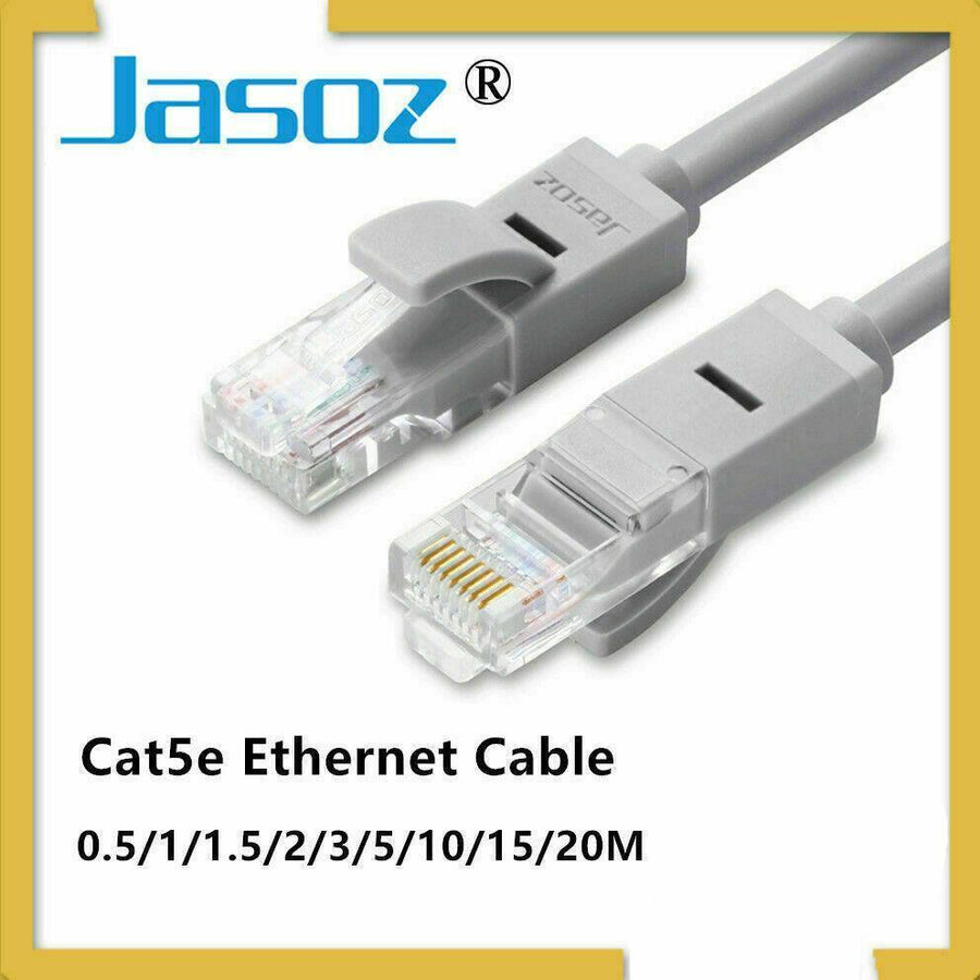 Jasoz Cat5E Ethernet Network Cable Lan Router Internet Patch 1 2 3 5 10 15 20M - 10 m