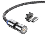 540 Degree Rotating Magnetic Charging Cable USB Data Cord for iPhone 1m 2m 3m - 3m