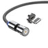 540 Degree Rotating Magnetic Charging Cable USB Data Cord for iPhone 1m 2m 3m - 3m