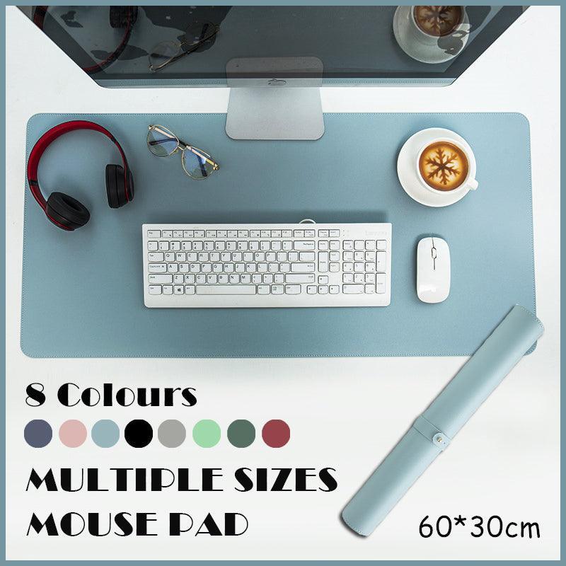 60*30Cm Leather Mouse Pad Gaming Waterproof Mousepad Desk Mat Anti-Slip Rubber - Grey