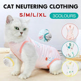 Pet Cat Postoperative Recovery Suit Pet Surgery Clothing Sterilization Weaning Green - XL(Bust: 50cm Length: 41cm)
