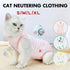 Pet Cat Postoperative Recovery Suit Pet Surgery Clothing Sterilization Weaning Pink - M(Bust: 38cm Length:27cm)