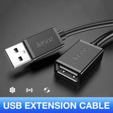 Jasoz Usb Extension Data Cable 2.0 A Male To A Female Long Cord For Laptop Pc - 1.5 m