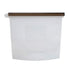 Reusable Silicone Food Storage Bags Leak proof Microwave Freezer Freshness Safe 500ml*1 - White 500ml*1 Unit