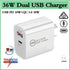 Usb Dual Type-C Pd Quick Fast Wall Charger Adapter Iphone Port Au Plug Power
