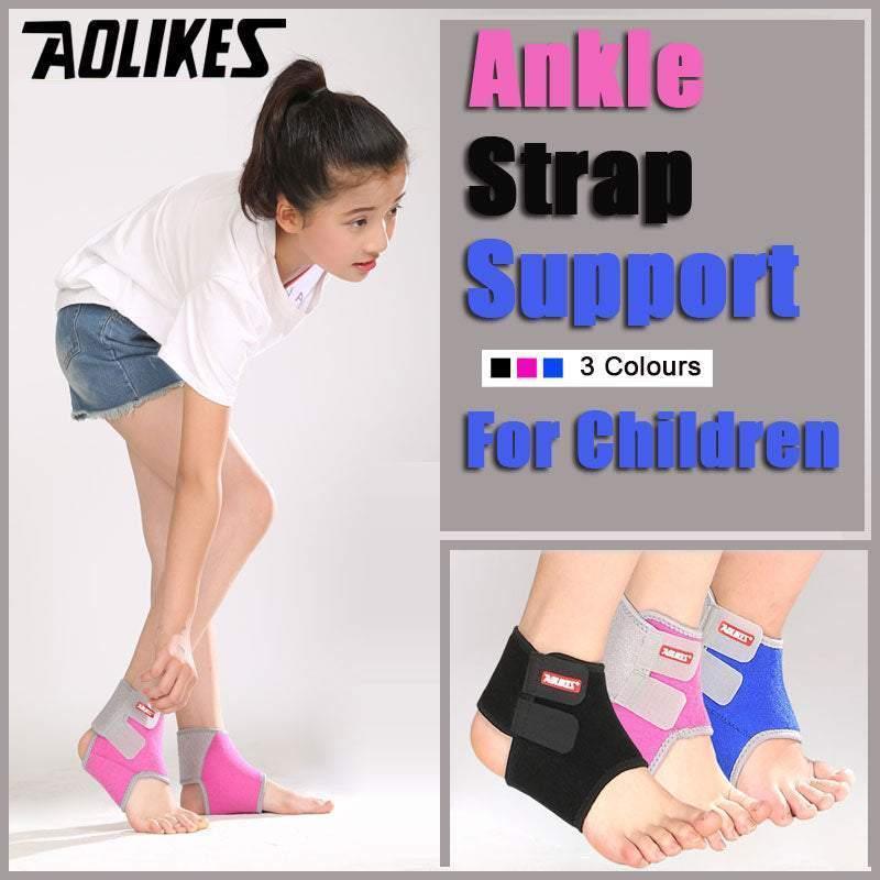 S Size AOLIKES One Pair Ankle Support Brace Wrap with Cushioned Pads - Black- Small* 1 Pair