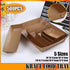 500PCS Kraft Cardboard Food Disposable Tray Brown Party Chips Takeaway Container - 3