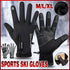 Winter Gloves Thermal Touch Screen Thermal Windproof Warm Black - XL